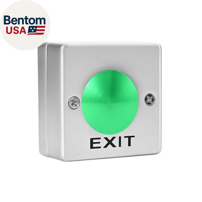 Push to Exit Button with Big Press Button for Door Access Control System Zinc Al