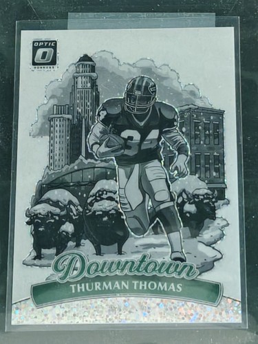 Thurman Thomas [White Sparkle] #5 2025 Panini Donruss Optic Downtown Legends card