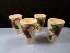 Set of 4 Franciscan Apple Tumblers - 5" Tall