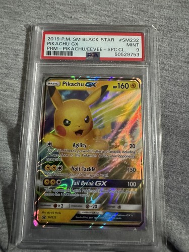 Pikachu-GX graded PSA 9 for sale on eBay