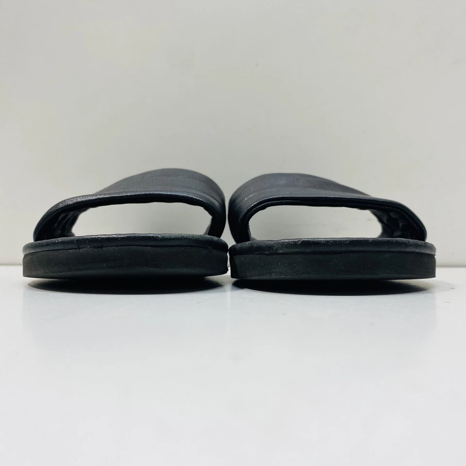 Zapato sin cordones Vince para mujer acolchado de cuero negro talla 7,5 Foto 2 de 4