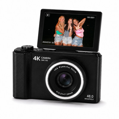 Y2K Digital Camera Retro Digicam 48MP WIFI Autofocus Flip Screen 16X Zoom