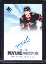2021-22 SP Authentic Jacob Bernard-Docker 2011-12 Retro Future Watch Auto #/499