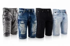 Men's Premium Cotton Denim Distressed Jean Shorts