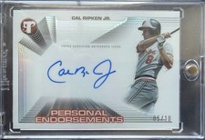 2025 Topps Pristine - Cal Ripken Jr. - Personal Endorsements Auto /10 🦐 LEGEND
