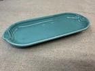 Fiestaware Turquoise Oblong Relish Tray Serving Platter 9” Homer Laughlin USA
