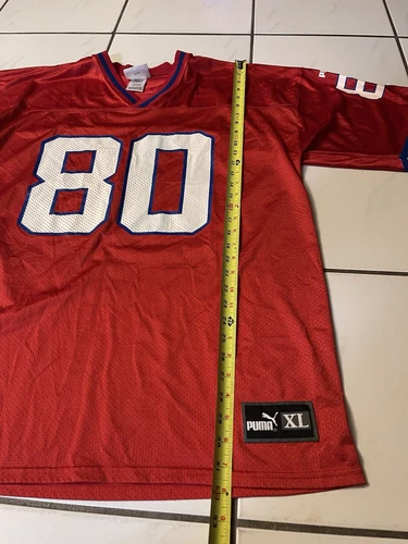 Vintage Eric Moulds Puma Buffalo Bills NFL Jersey Men’s XL Red - Picture 4 of 7