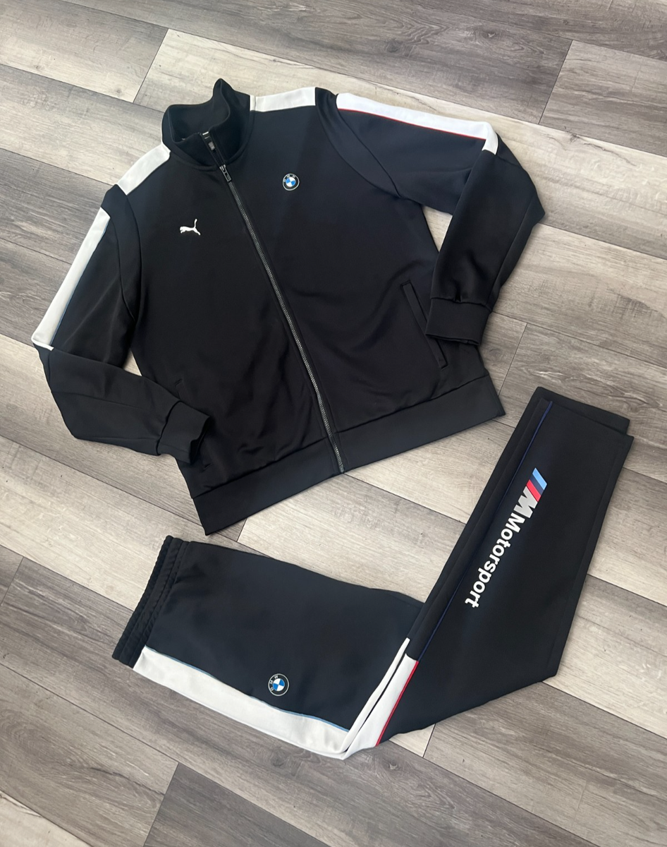 Motorsports BMW✖️PUMA ジャージセットアップ　USメンズS PUMA BMW Motorsports Men's Tracksuit Black White Jacket XL + Pants