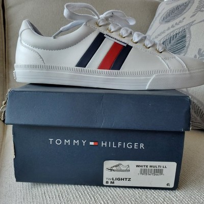 NIB Tommy Hilfiger, Women's TWLightz Shoes, White Multicolored. Size 8 Lightz