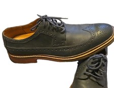 Cole Haan Shoes Men  s Size 9 M Blue Leather Wing Tip Oxford Lace Up EUC