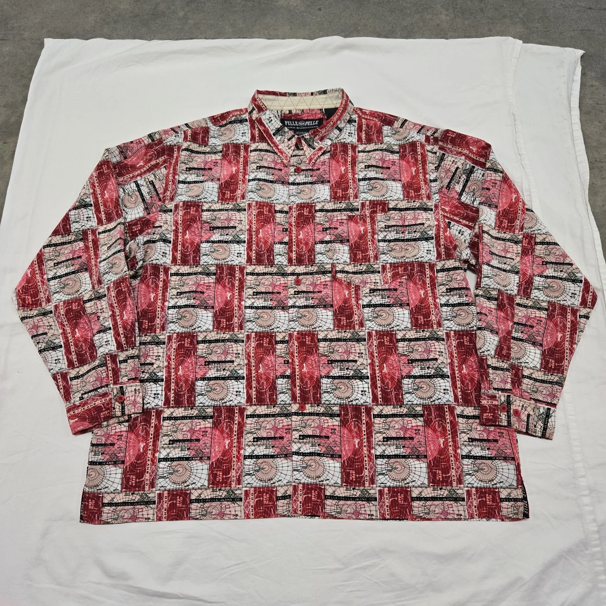 Pelle Pelle 総柄シャツ 長袖 XXL Pelle Pelle Long Sleeve Shirts for Men for sale | eBay