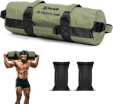 Sandbags for Working Out, Adjustable Sand Bags for Weight Training with Handles,