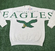 Vintage 1992 Cliff Engle Philadelphia Eagles Spellout Crewneck Sweatshirt Mens L