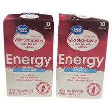 Wild Strawberry Caffeine Drink Mix Sugar-Free...