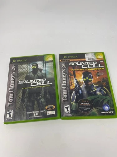 Tom Clancy Xbox Game LOT CIB Splinter Cell + Pandora Tomorrow