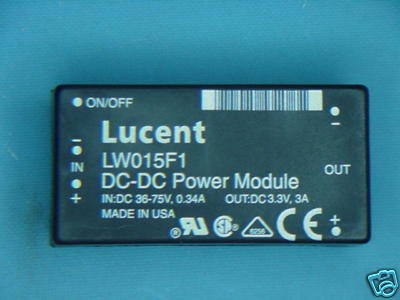 LW015F1 LUCENT DC/DC CONVERTER 15W POWER MODULE 36-75V IN / 3.3V OUT 108058710