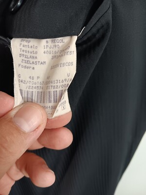 Cerruiti Black  Voyager 3 button  Cerruti 1881 Wool Suit Made Itay  Size 48 EU