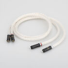 Hi-End 8Ag Silver Plated Occ 16 Strands hifi Audio Cable Rca interconnect cable
