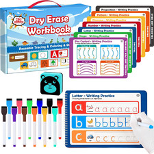 Preschool Learning Activities - 52 Pages Handwriting Practice Tracing Books for