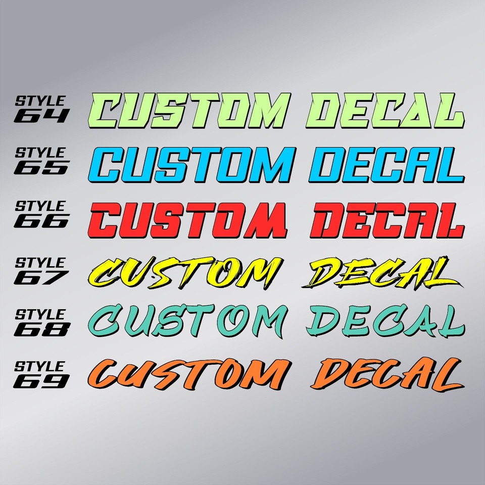 Cssr Lettering Custom Vinyl Lettering Custom Vinyl Decal Lettering - Car, Boat, Truck ...