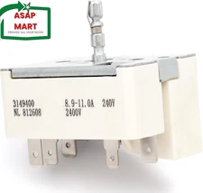 3149400 3148954 Range Burner Infinite Control Switch Replacement for Whirl-Pool 