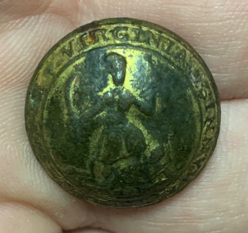 Virginia Va9 Button Virginia Militia Pre Civil War Coat Button | eBay
