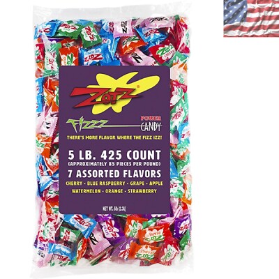 Party-Ready 5 Pound Fizzy Candies - Assorted Flavors to Delight Any Event
