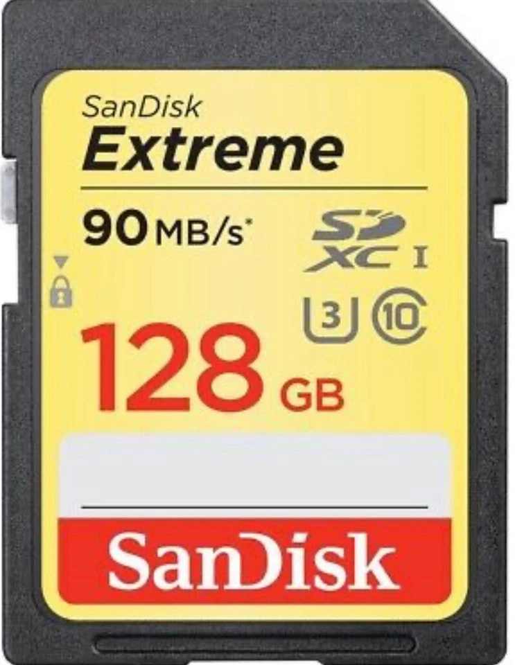 Sandisk Extreme SDXC UHS-I Card 128GB 90MB/S 600 X - Image 4 of 4
