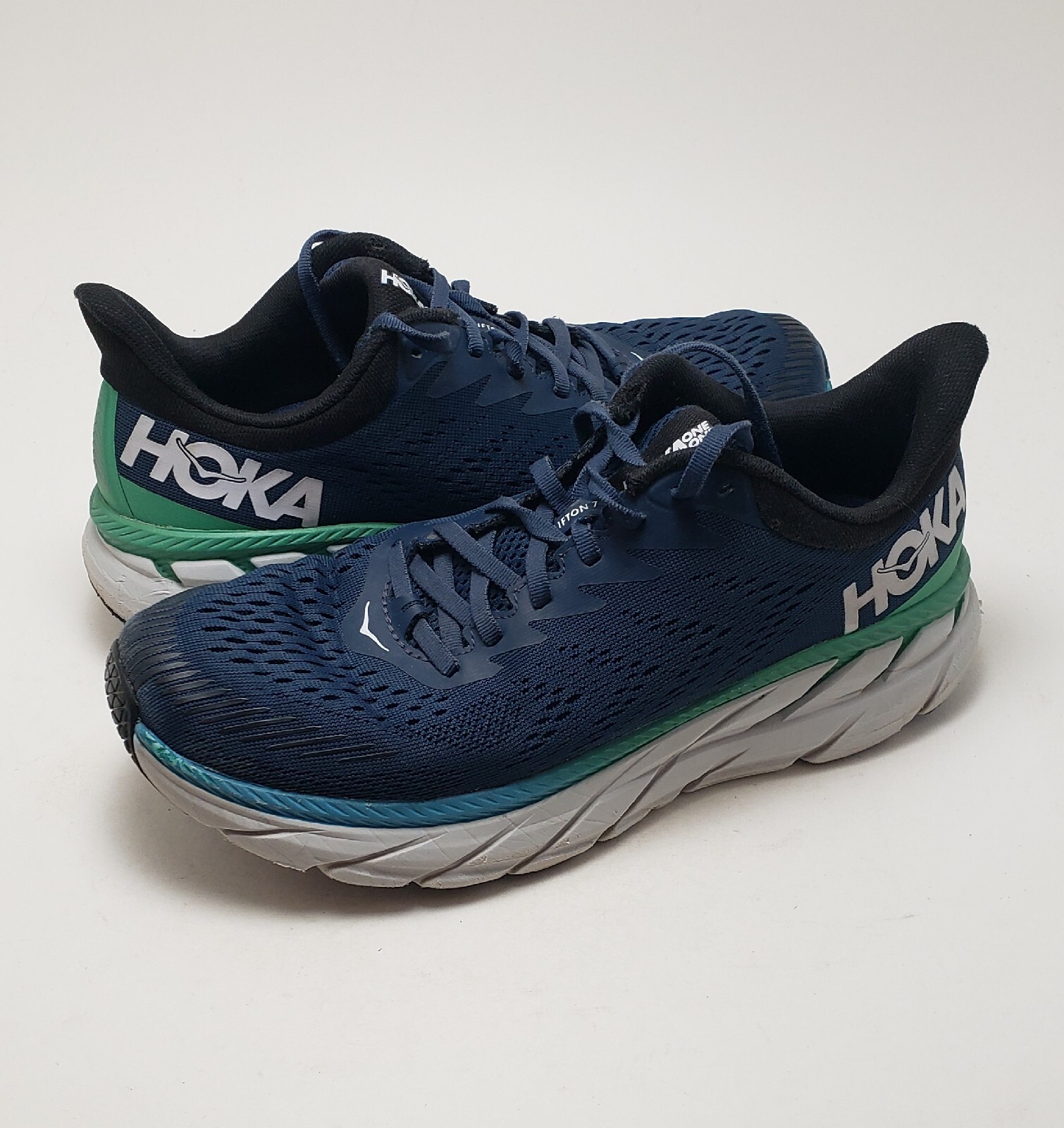 Mens Hoka One One Clifton 7 Running Shoes 1110508 MOA… Gem