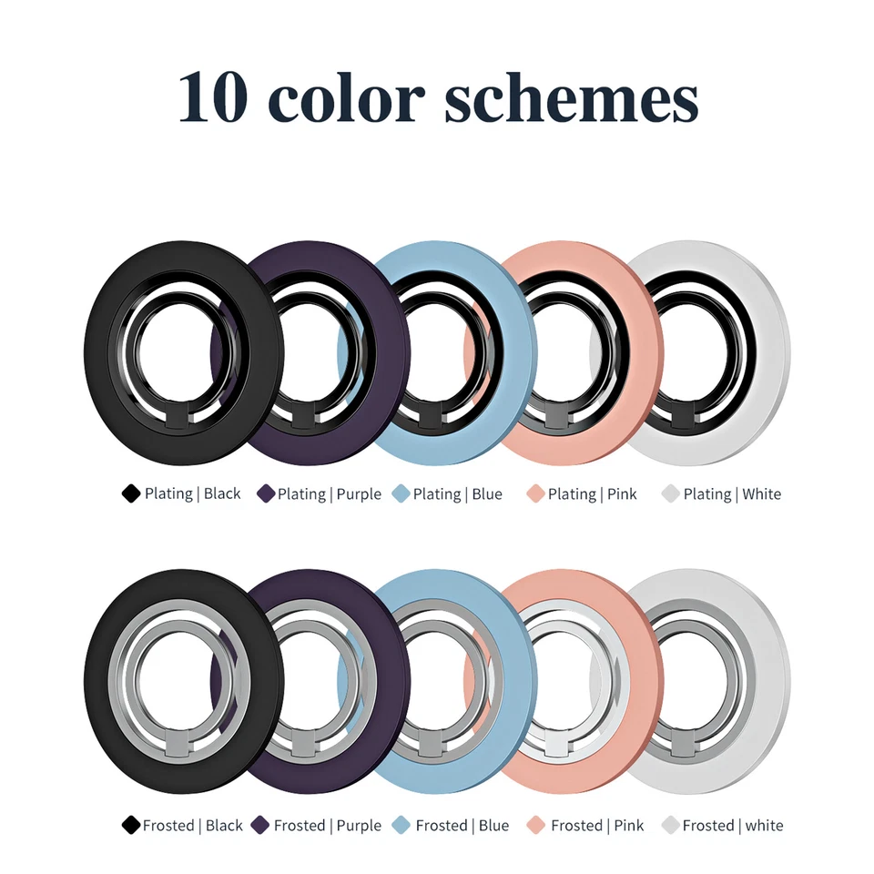 Soporte magnético para anillo de teléfono celular Mag Safe agarre magnético anillo de dedo soporte Foto 2 de 4