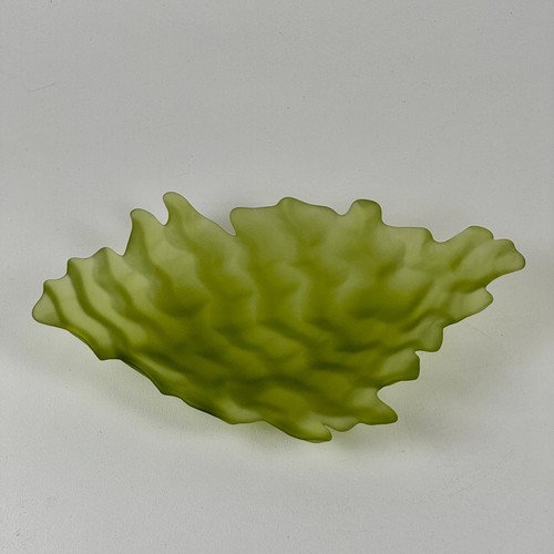 Set of 3 Vintage Hudson Beach Glass Water Bowls In Green, Yellow, & Pink - Picture 3 of 11