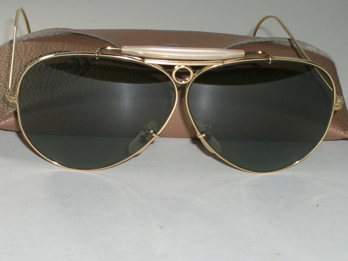 Ray Ban 米国製 B&Lヴィンテージ 王道 Gold G15 アビエーター VINTAGE B&L RAY BAN 1/10 12K GF G15 WRAP-AROUND SHOOTER AVIATOR