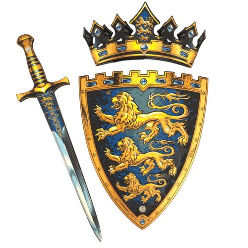 Liontouch Triple Lion King’s Sword, Shield & Crown for Kids | Medieval Pre - Picture 1 of 6