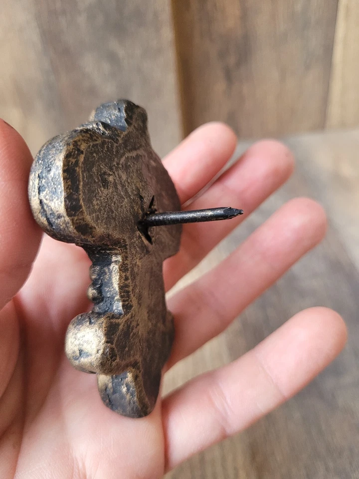 DOS Pin de Velas Flor de Lis, Cruces para Velas, Viejo Mundo, Decoración Medieval del Hogar Foto 4 de 4