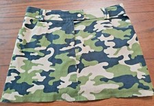 Sharagano Paris Women's Jungle Camo Print Mini Skirt Size S