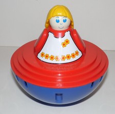 KIDDICRAFT * Vintage Chiming Roly Poly Childrens Toy * Rare * 6.5" (16.5cm) Tall