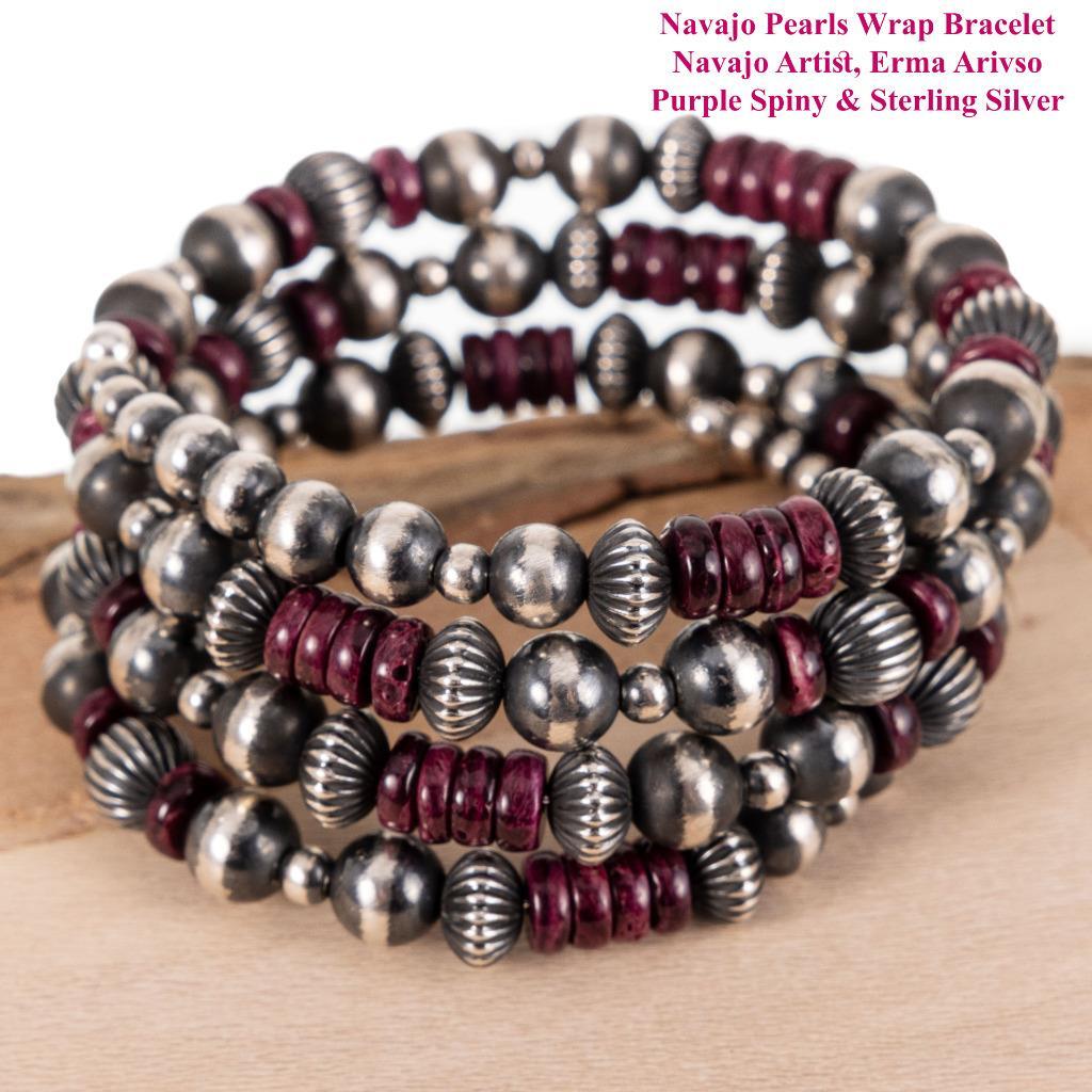 Fabulous Modernistic Navajo Purple Spiny Oyster Native American Jewelry Silver Bracelet Fabulous Modernistic Navajo Purple Spiny Oyster Native American Jewelry Silver Bracelet