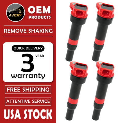  Enhanced 4 Ignition Coils For Hyundai Elantra Tucson 1.8L 2.0L 2011-2019 UF651