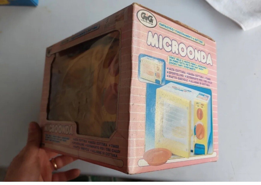 Microonda Forno Giocattolo Bambini Vintage Giocattoli D'epoca Giochi Preziosi foto 2