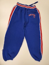 Southpole Boys Athletic New York 21 Pants, Blue w/Red Stipe Size Medium 10-12