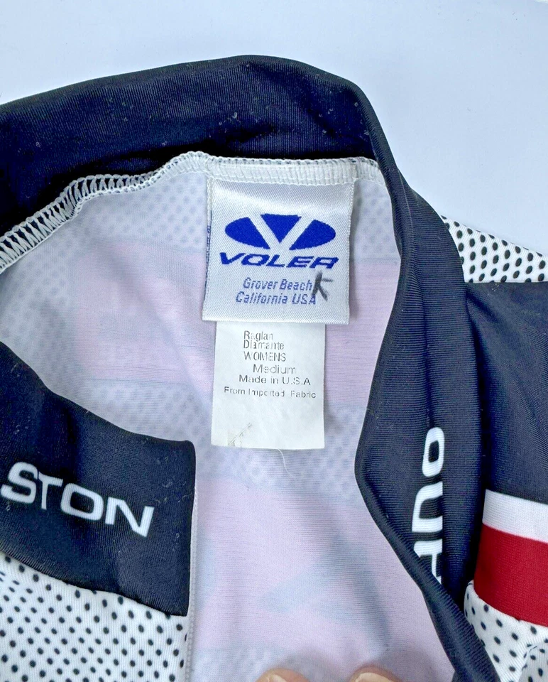 TRAJE DE PIEL VOLER Vertical Earth Cycling para mujer mediano rojo/blanco/negro almohadilla de contorno Foto 4 de 4