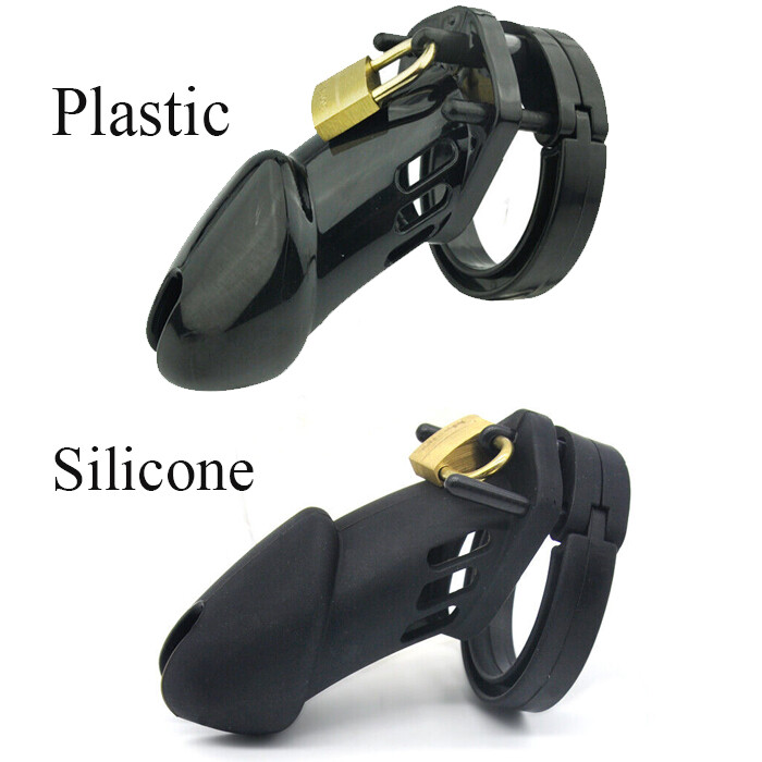 Unbranded Male Chastity Bird Cage – Plastic/Silicone, Small/Large, Adult BDSM Device, Made In China