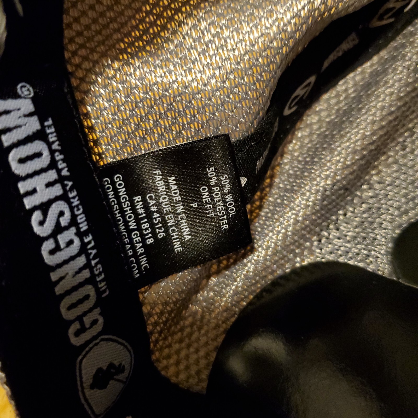 The Gongshow Lifestyle Hockey Apparel Mesh Back Trucker Hat New NWT Gold Black