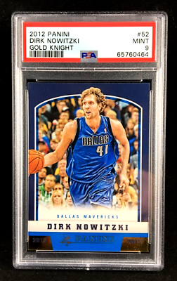 PSA 9 POP 1 (Highest) Dirk Nowitzki 2012-13 Panini Basketball GOLD 
