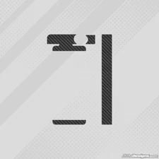 CARBON FIBRE IAME WATERSWIFT RADIATOR STICKER KIT - KARTING - JakeDesigns