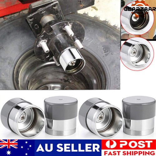4x Trailer Hub Disc Bearing Buddies buddy Protector Dust Grease Cover