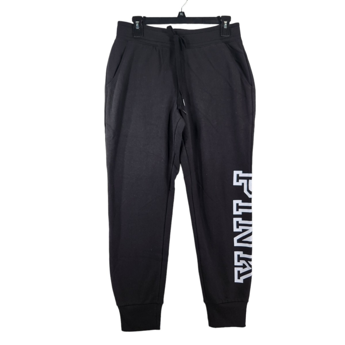 Victoria's Secret PINK Everyday Lounge Skinny Jogger Black Sweatpant Pant M  MED | eBay