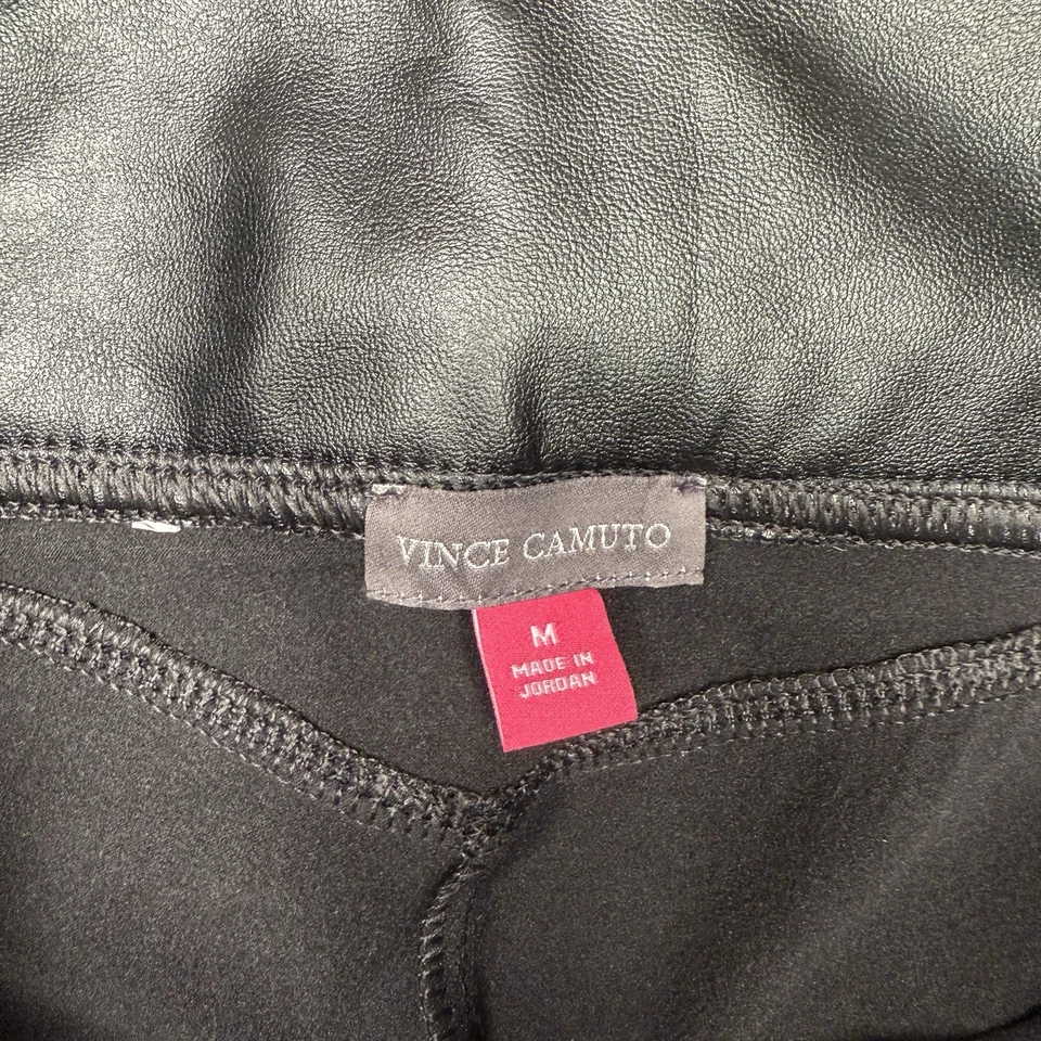 Женские леггинсы Vince Camuto из искусственной кожи черные средние - Изображение 3 из 3