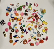 Miniature PLAY FOOD Groceries Dishes Utensils DOLL NOT INCLUDED