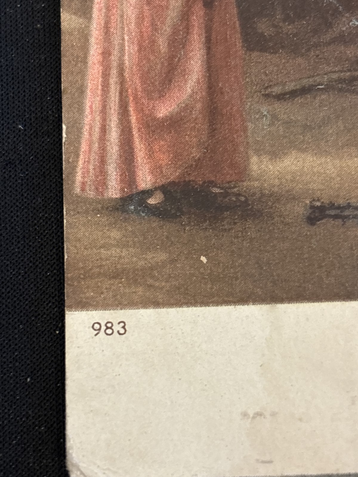 Ullman Mfg Co 983 A Friend in Need Postcard 1906 Undivided Back Blacksmith Girl